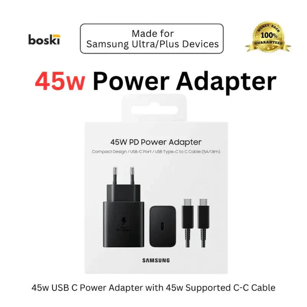 Samsung 45w Super Fast Charger With Type C To C Cable